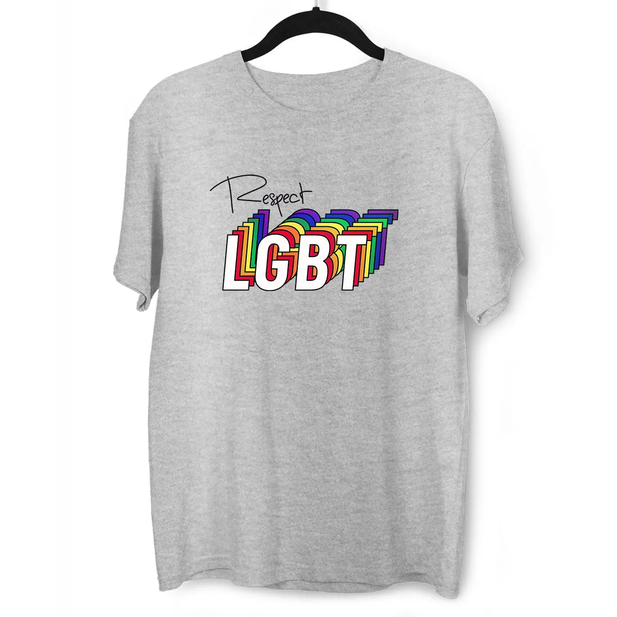 Respect LGBT Community Rainbow Gay Lesbian Festival Straight Bi Pride T-shirt