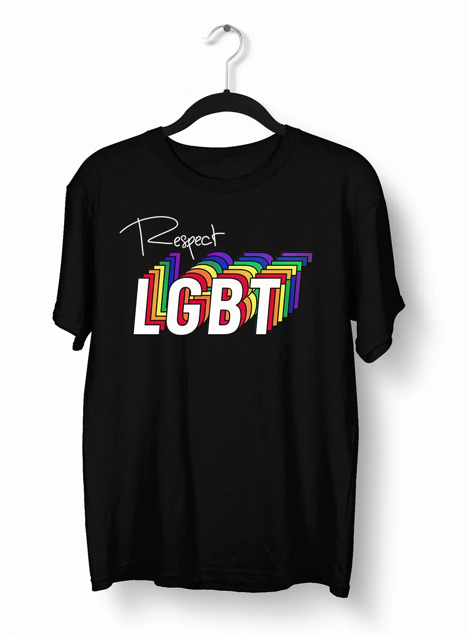 Respect LGBT Community Rainbow Gay Lesbian Festival Straight Bi Pride T-shirt