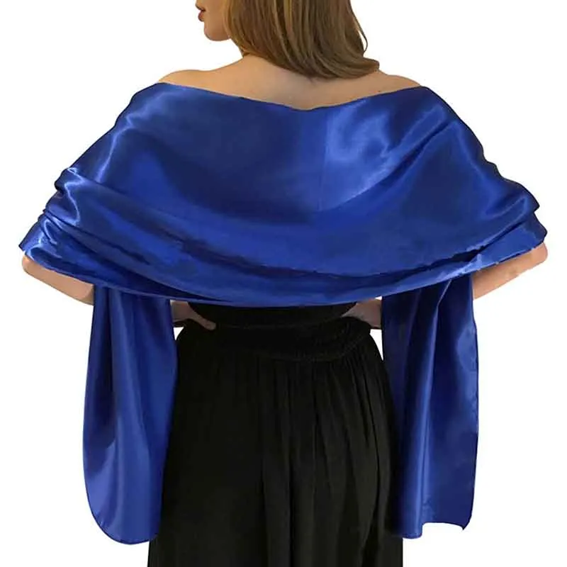 Satin Shawls for Evening Dresses Bridal Party Special Occasion