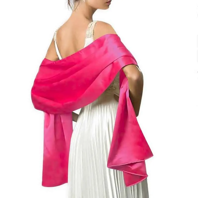 Satin Shawls for Evening Dresses Bridal Party Special Occasion