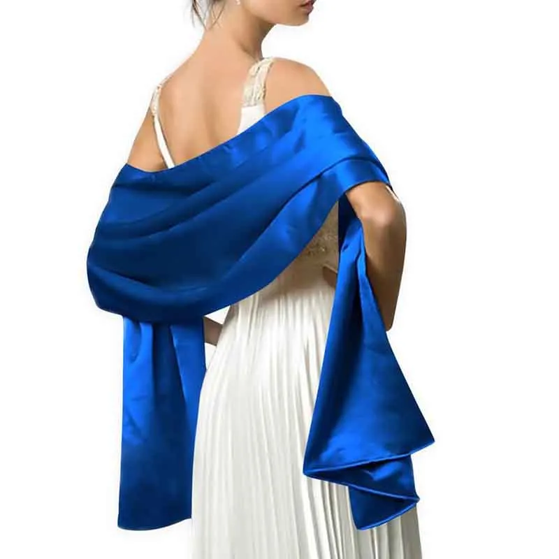 Satin Shawls for Evening Dresses Bridal Party Special Occasion