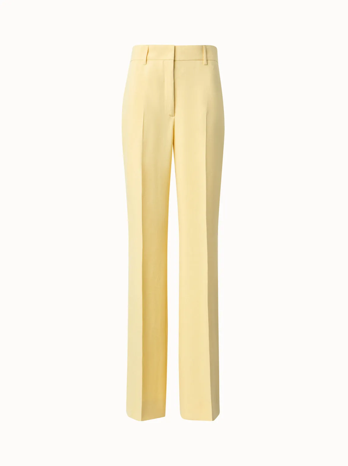 Silk Shantung Wide Leg Pants