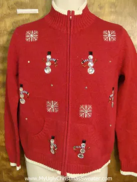 Skinny Snowmen Horrible Christmas Sweater