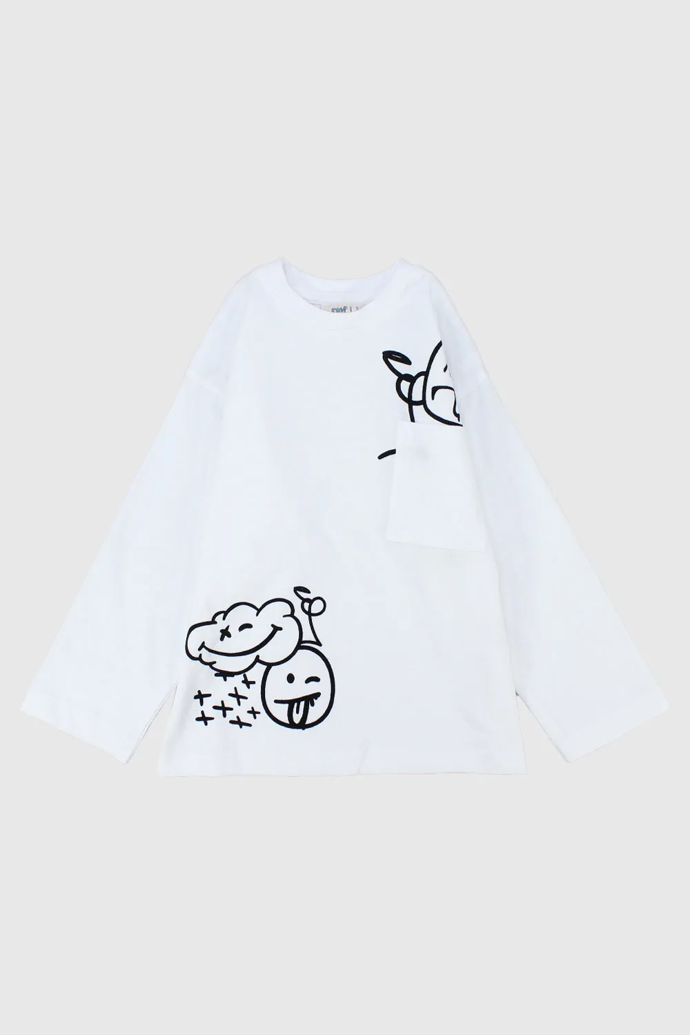 Smiley Cloud Long-Sleeved T-Shirt