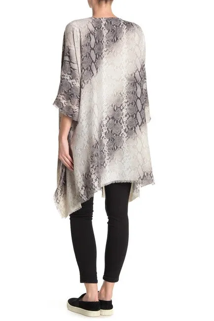 Snake Print Shawl - Women