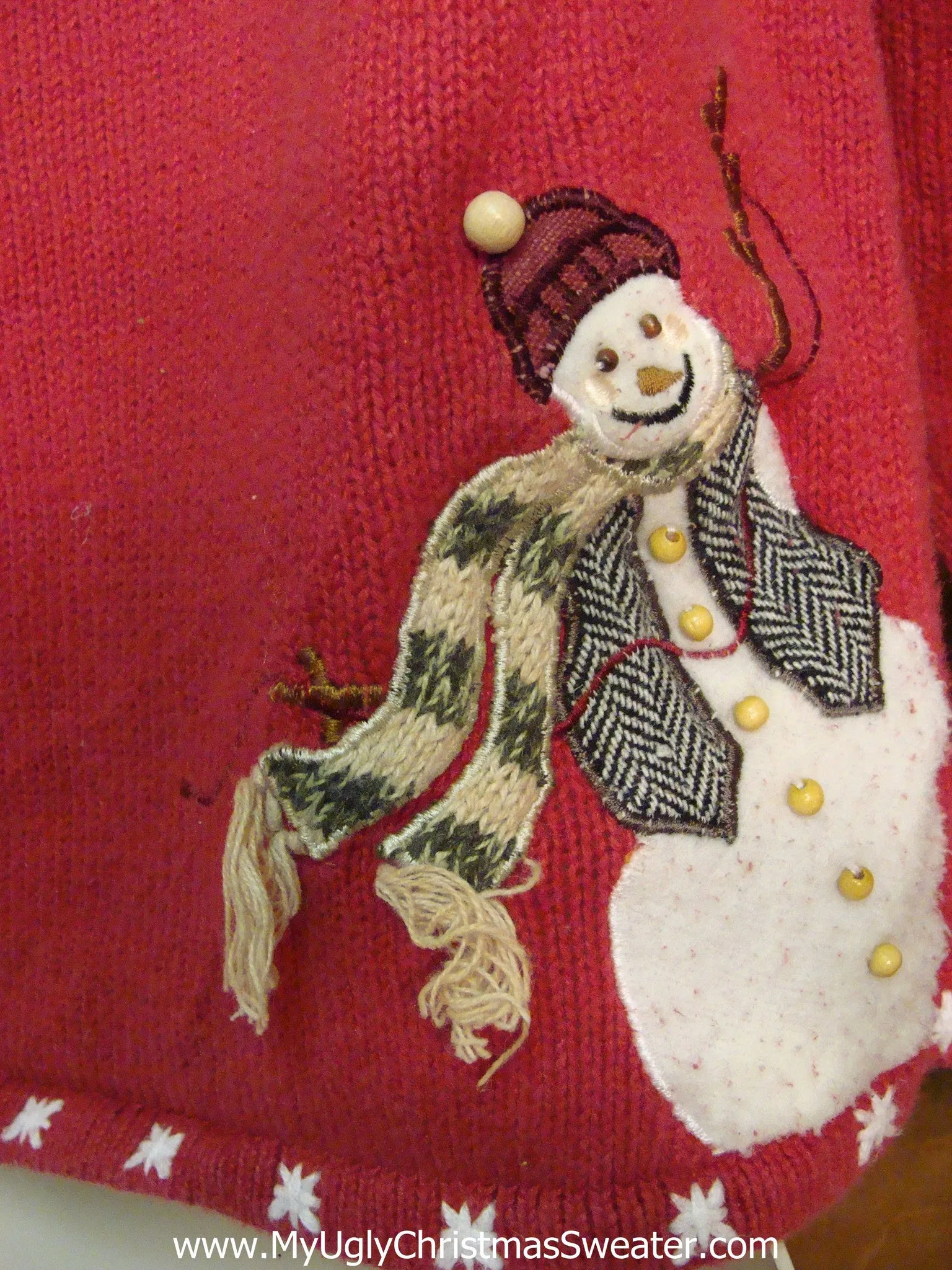 Sneaky Snowmen Trio Horrible Christmas Sweater