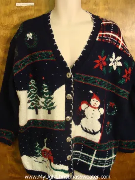 Snowy Night Bad Christmas Sweater