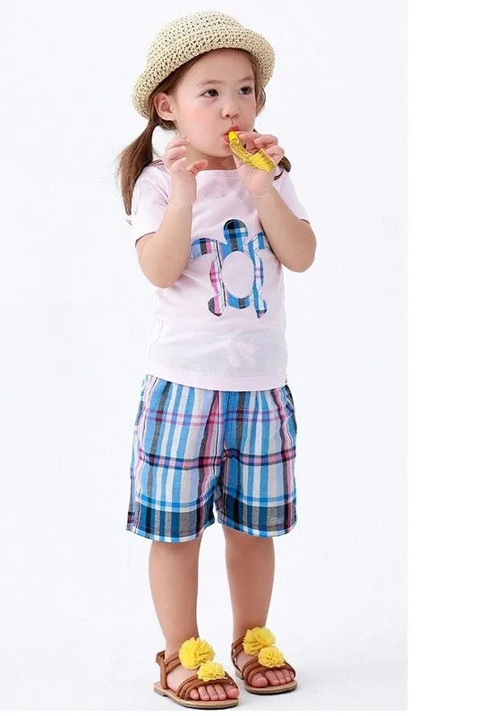 Turtle Pink Short Sleeve Tee & Shorts Set