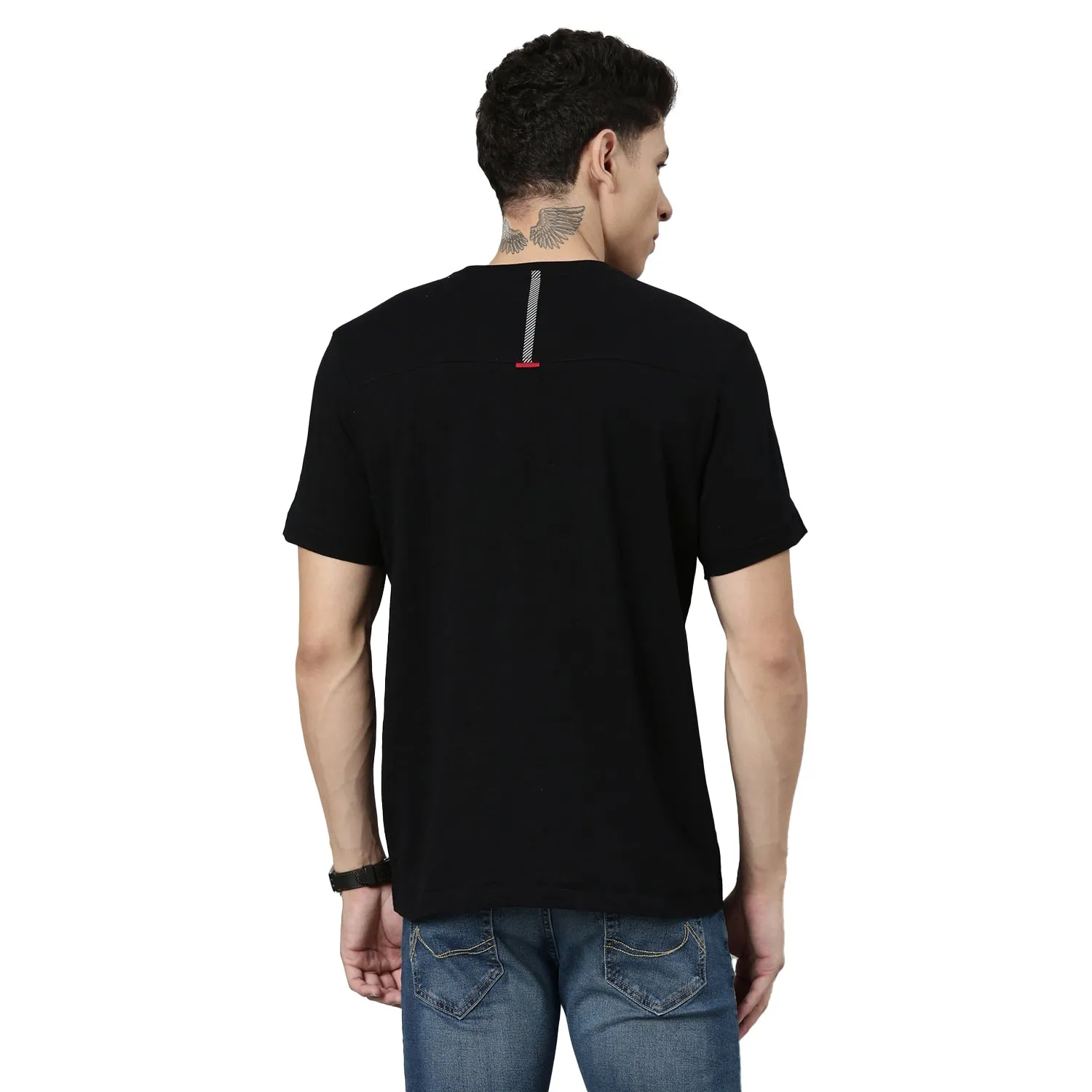 TVS Racing Crew Neck Solid Slub Tee