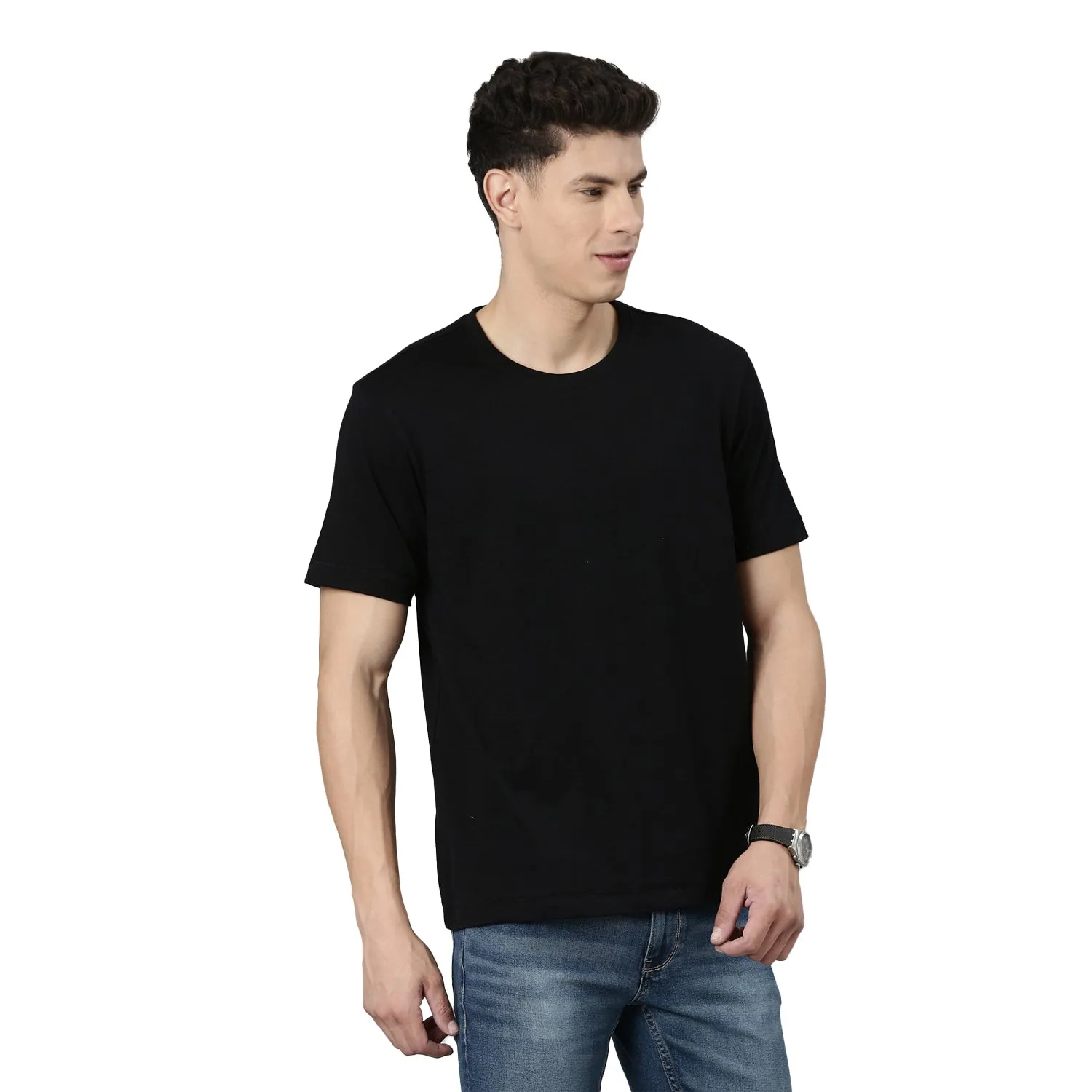 TVS Racing Crew Neck Solid Slub Tee