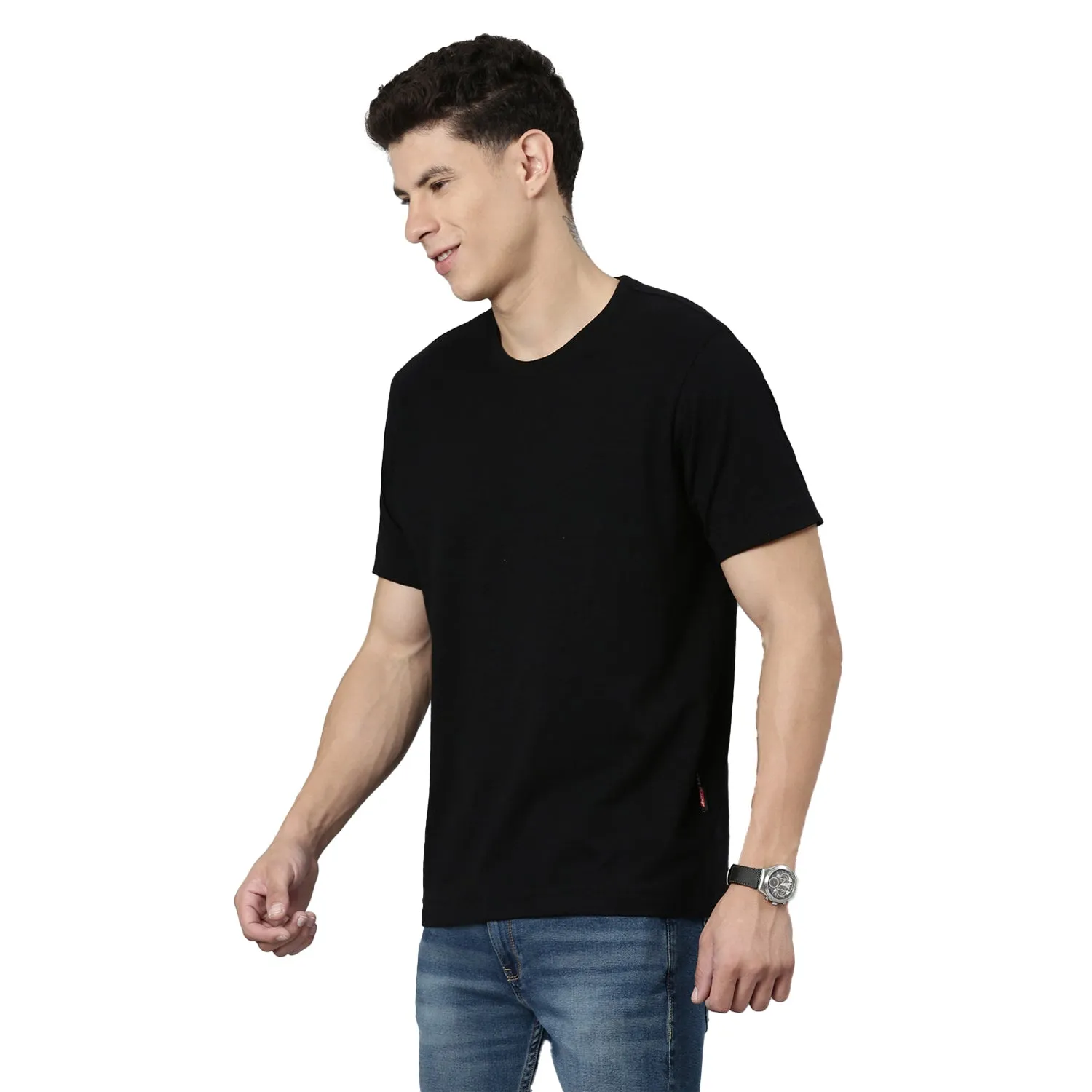 TVS Racing Crew Neck Solid Slub Tee