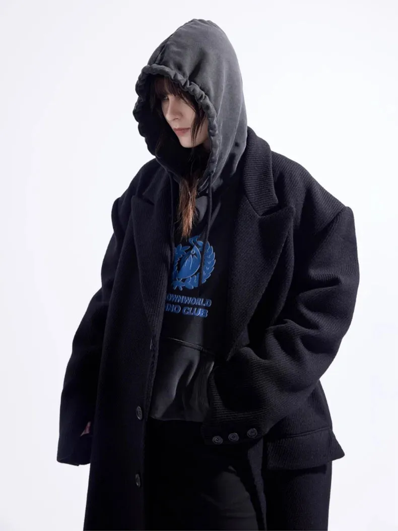 Unisex Luxury Oversized Extra Long Woolen Coat