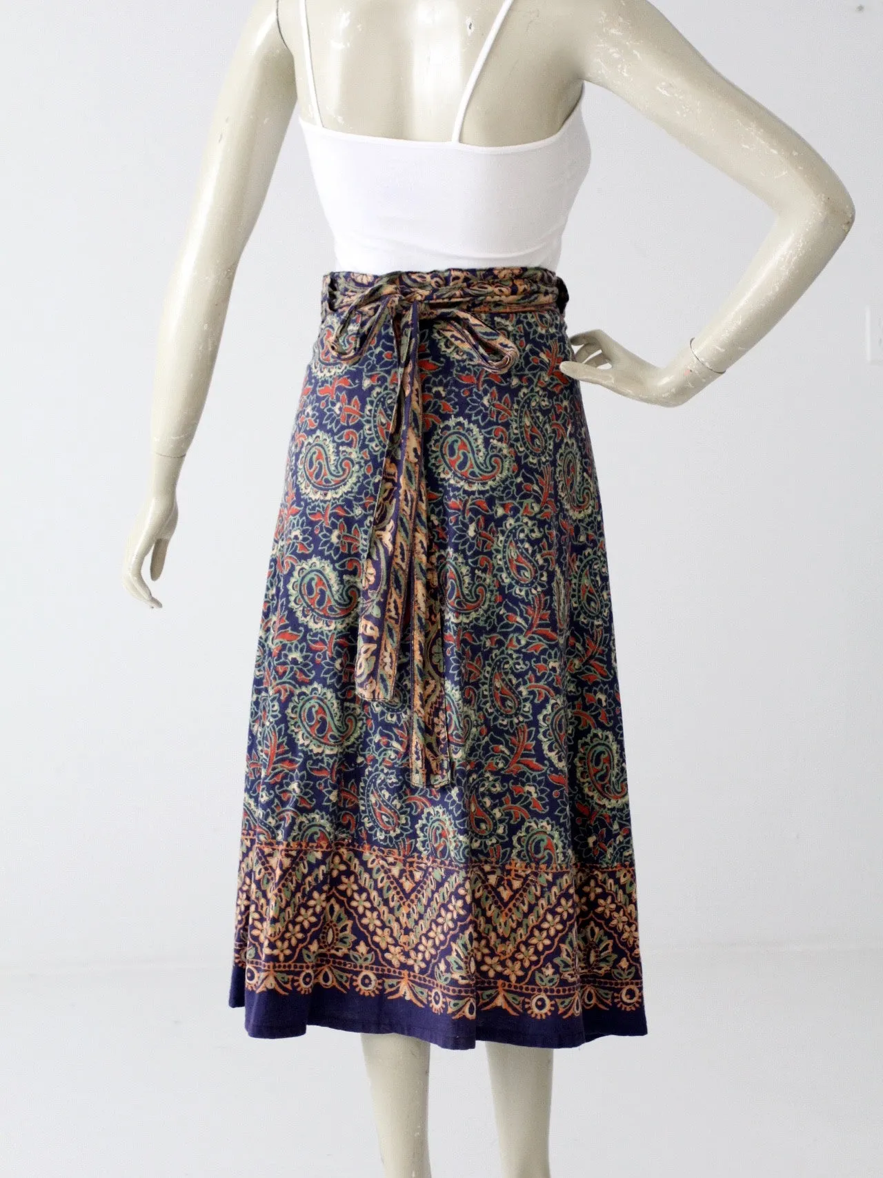 vintage 70s wrap skirt