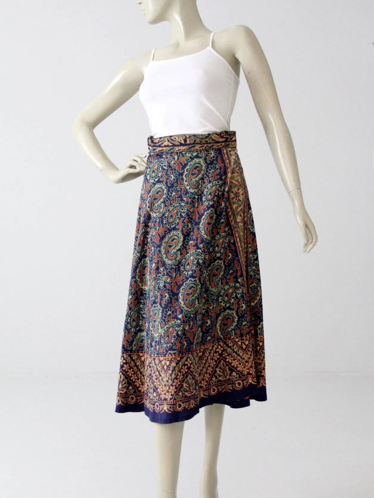 vintage 70s wrap skirt