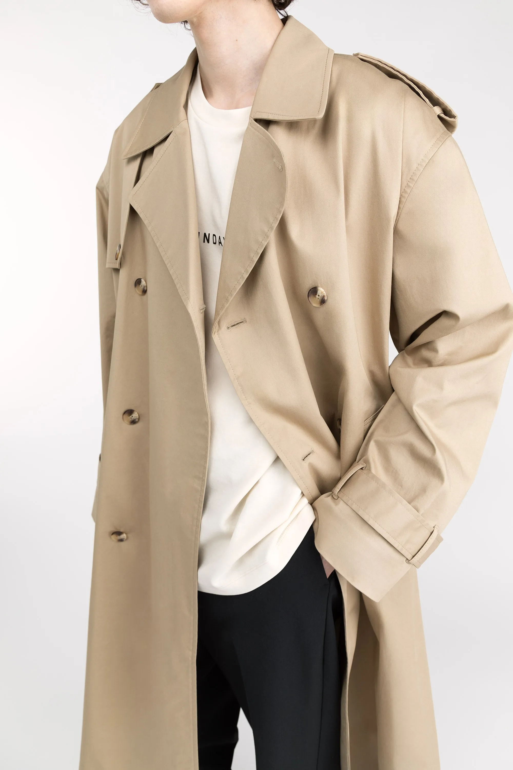 WATER REPELLENT COTTON TRENCH COAT