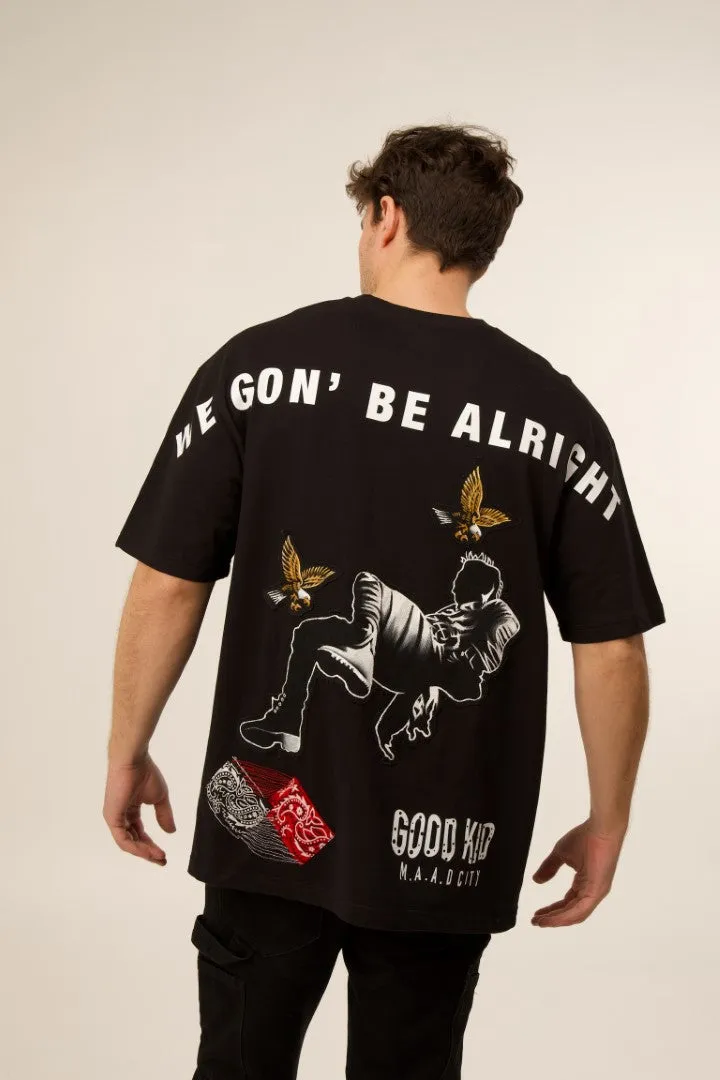 WE GON' BE ALRIGHT - A KENDRICK TRIBUTE BLACK VALKYRE TSHIRT