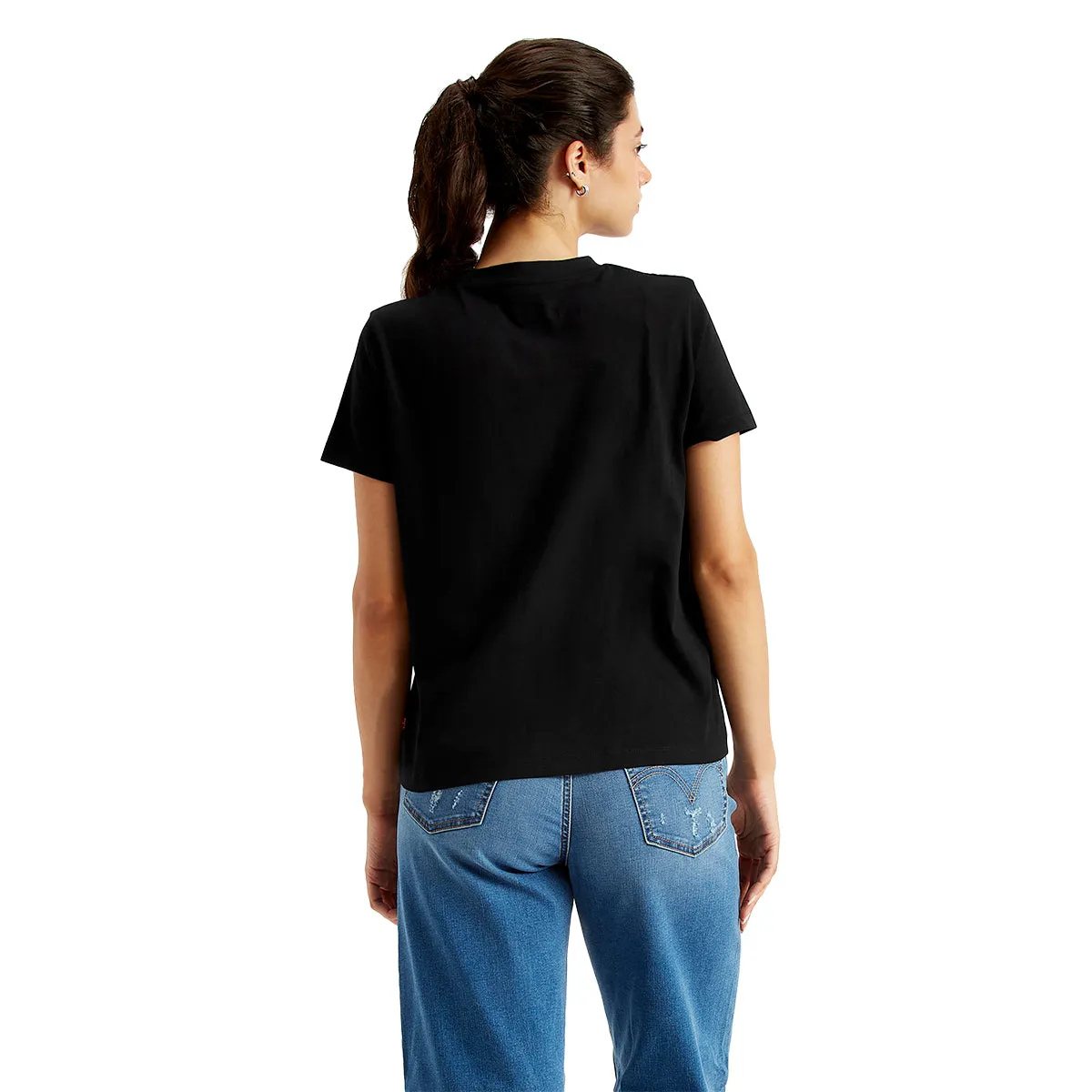 Women's Brand Logo Straight Fit T-Shirt