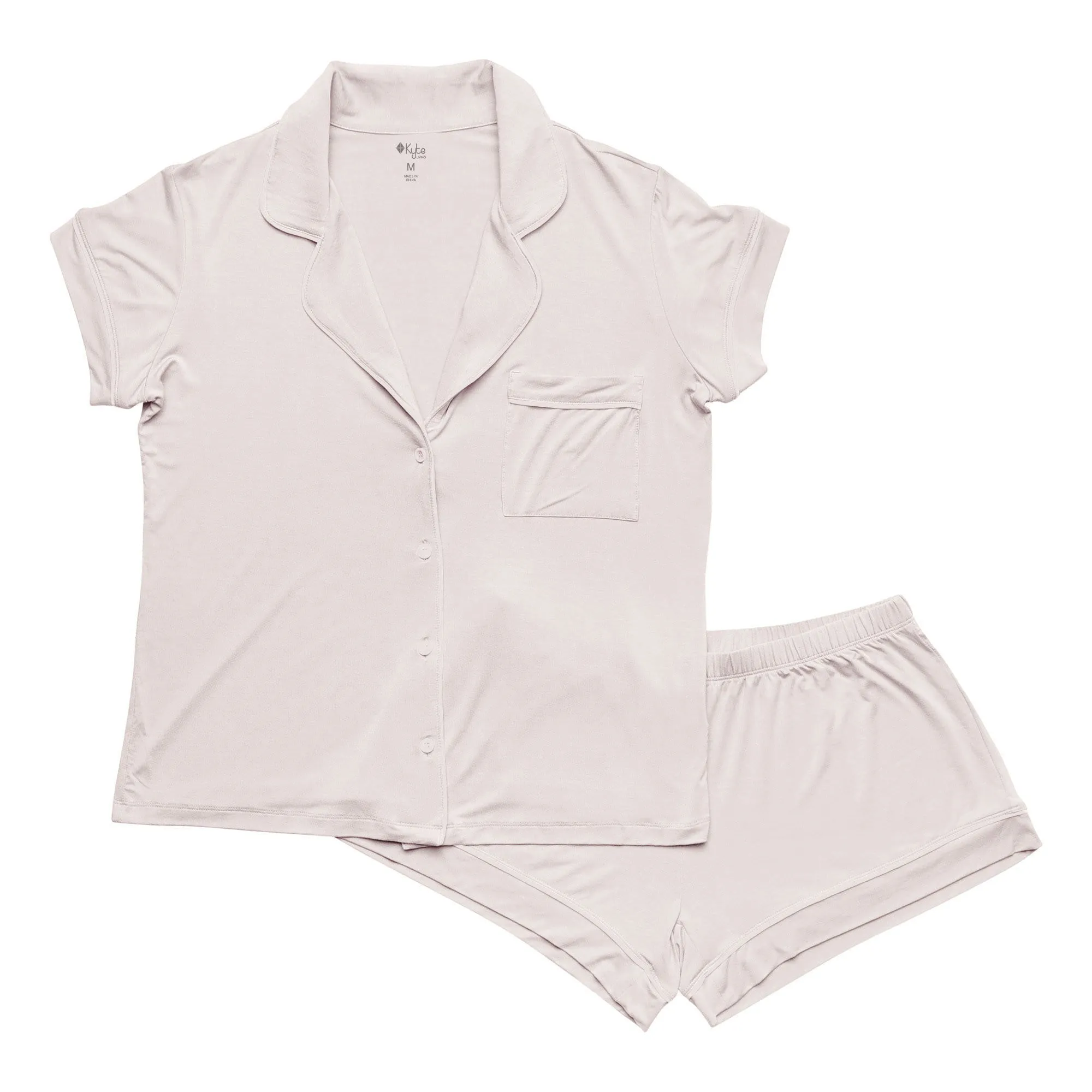 Women’s Short Sleeve Pajama Set in Oat