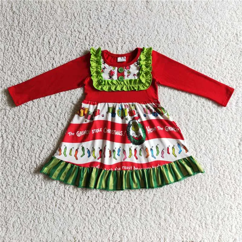 Xmas Cartoon Dress GLD0097