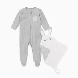 Zip Baby Pajamas & Comforter Set